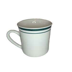 Everyday Gibson Ceramic Coffee Teacup Cup Mug Drinkware Glassware Green White